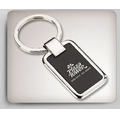 Rectangular Chrome & Black Key Holder